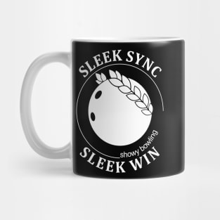 Showy Bowling. Sleek Win (white print)) Mug
